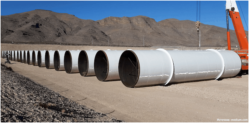 tubo de vacío hyperloop