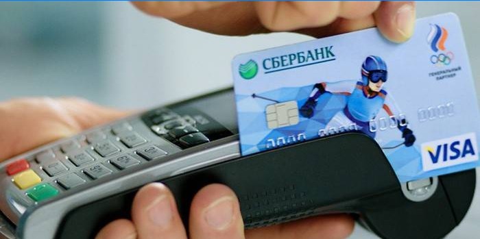 Pago de bienes con tarjeta Sberbank