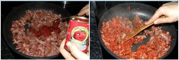 Aderezo de pasta de tomate