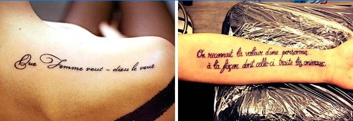 Tatuaje francés