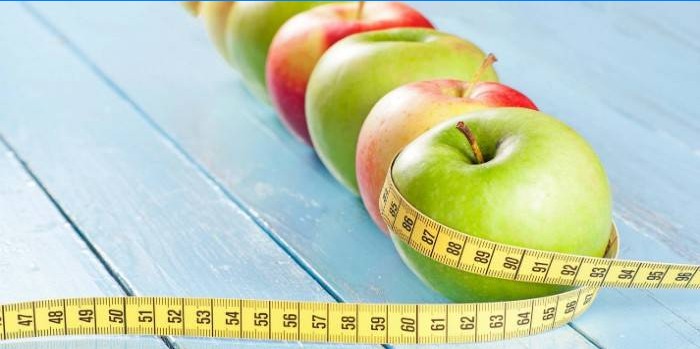 Manzanas y centimetros