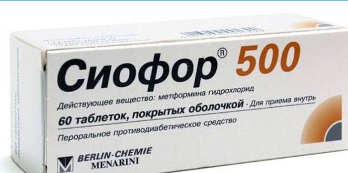 Siofor 500 tabletas por paquete