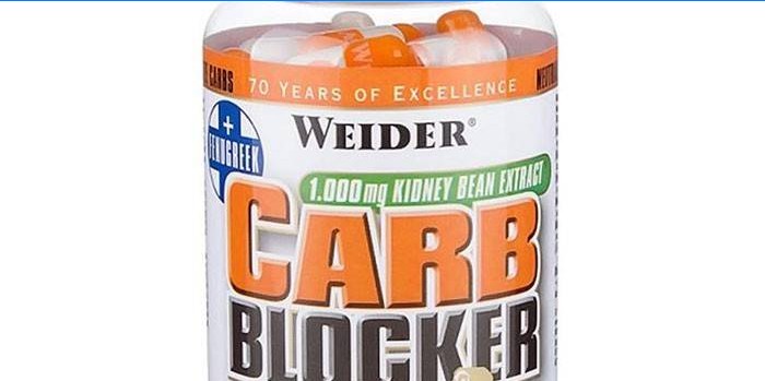 Cápsula Weider Carb Blocker Fat Blocker