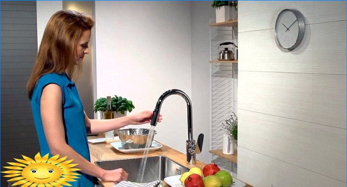 Grifo de cocina con ducha extraíble: características, ventajas y desventajas
