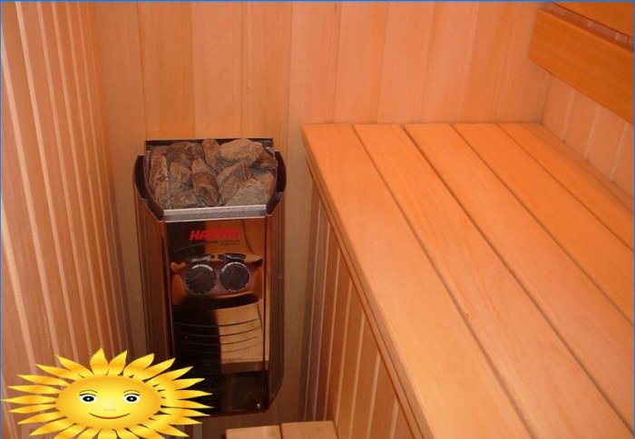 Sauna en el apartamento
