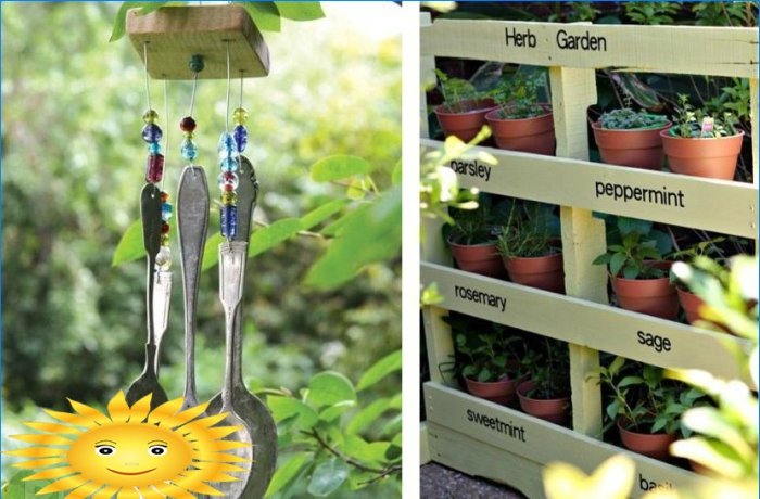 32 ideas para la decoración original del jardín con tus propias manos