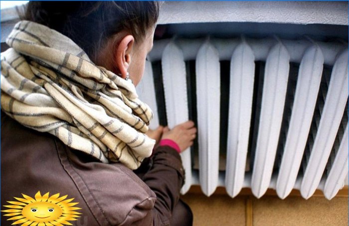 Aire en el radiador de calefacción