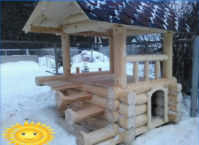 Casa de perro de invierno