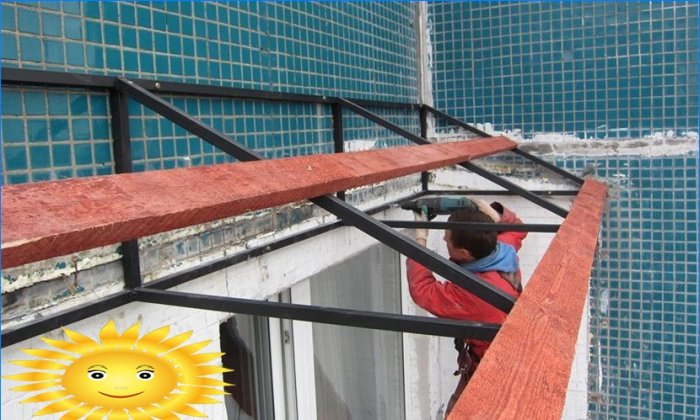 Cómo hacer un techo en un balcón en el último piso.