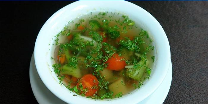 Un plato de sopa