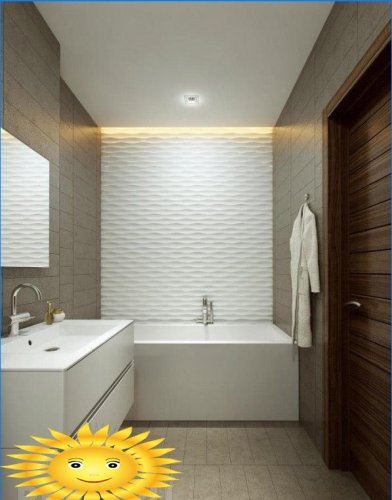 Diseño y decoración del baño combinado: 20 ideas fotográficas.