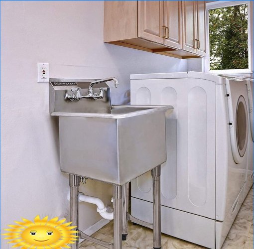Fregadero auxiliar para lavado: ¿qué es dónde se puede usar?