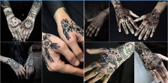 Tatuajes en manos y dedos