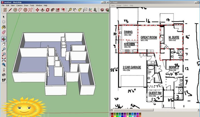 Crear un plano de la casa en SketchUp
