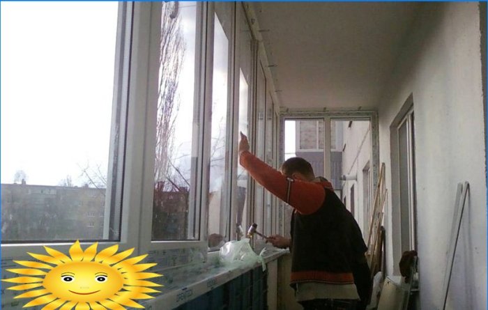 Instalación de ventanas de doble acristalamiento.