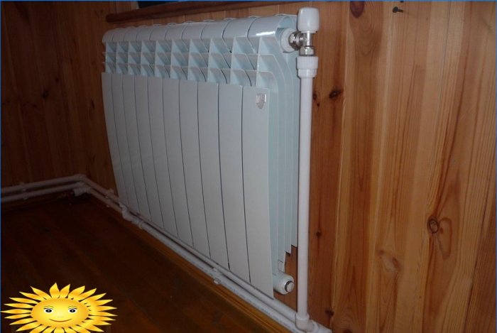 Características de instalación y reemplazo de radiadores de calefacción en edificios nuevos.