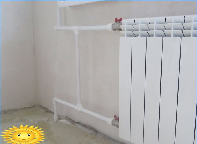 Características de instalación y reemplazo de radiadores de calefacción en edificios nuevos.