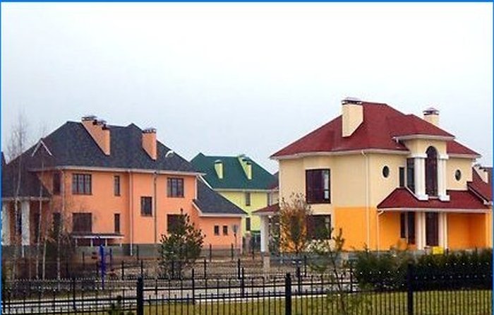 Clasificación de bienes raíces suburbanos de la región de Moscú.
