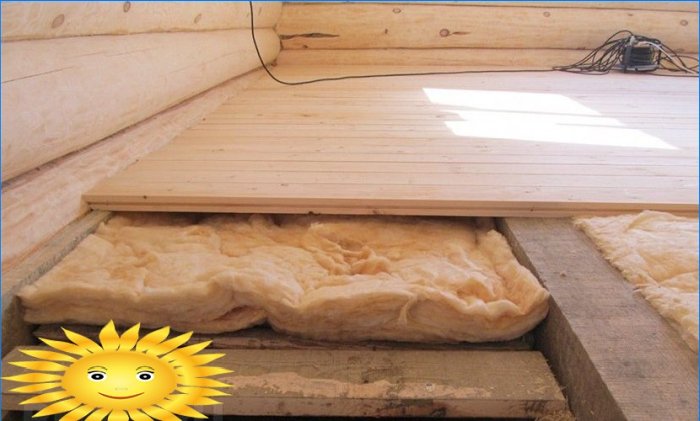 Colocación de baldosas en una casa de madera: preparación del suelo
