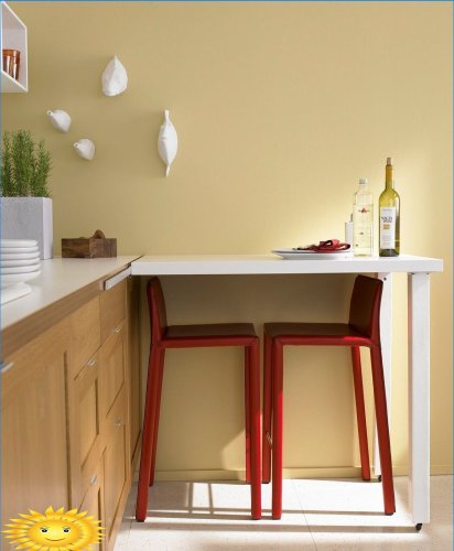 Cómo elegir una mesa y sillas para una cocina pequeña.