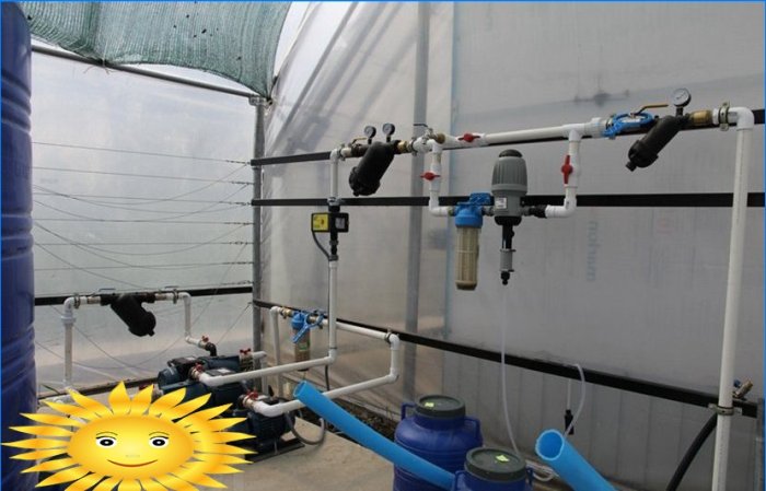Sistema de tratamiento de agua y control de riego automático en invernadero