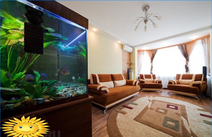 El reino submarino en tu hogar: un acuario en el interior