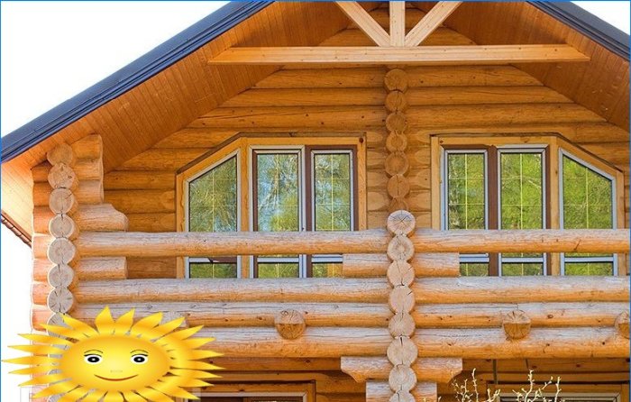 Elegir una casa de troncos para una casa de madera.