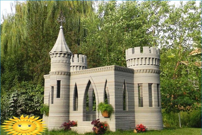 Modelo 3d de un castillo medieval