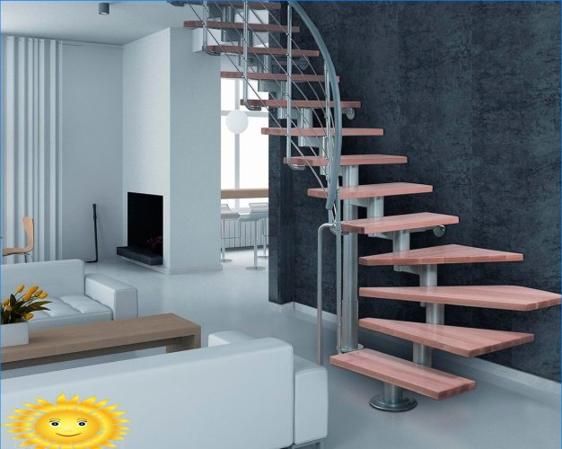 Escaleras modulares: características, tipos, pros y contras.