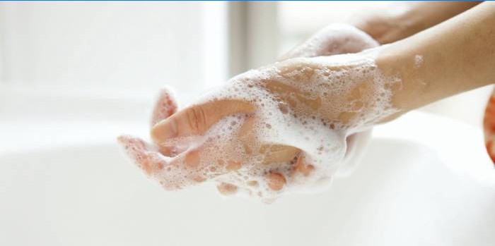 Lavado a mano con jabón