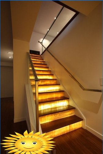 Opciones para iluminar escaleras en la casa.