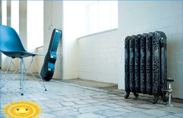 Radiadores de calefacción: opciones de diseño inusuales.