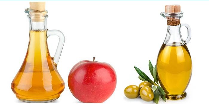 Aceite de oliva y vinagre
