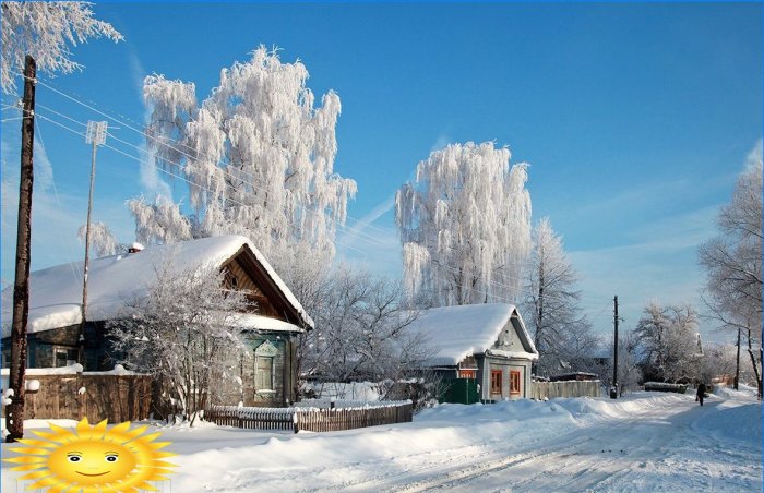 Colección de fotos: invierno ruso en el pueblo.