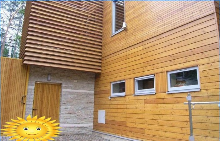Cómo enfundar la fachada de una casa de madera.