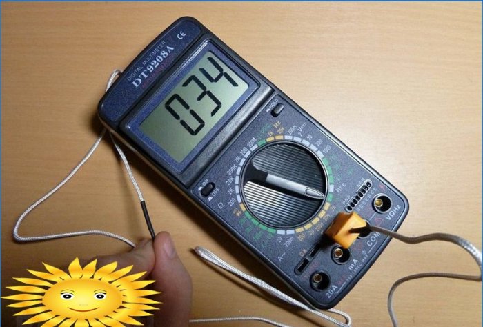 Medir la temperatura con un multímetro