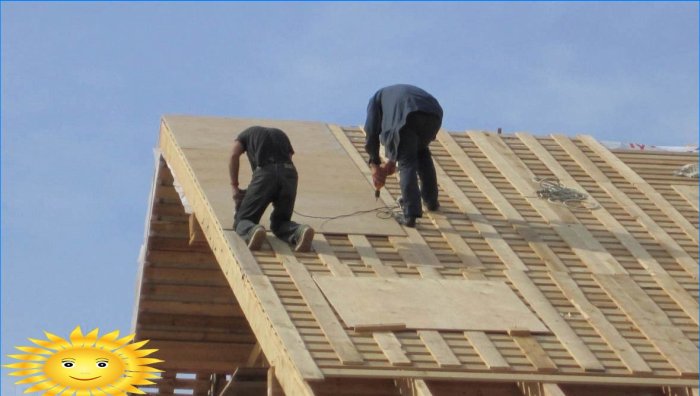 Construcción e instalación de techos con junta alzada