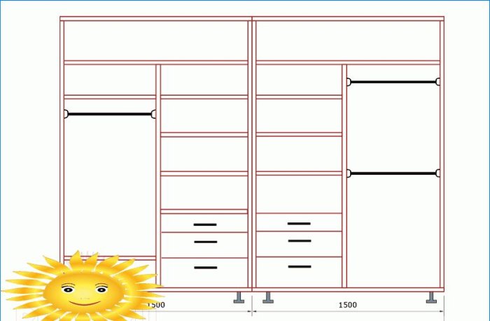 Diseño y cálculo de bricolaje de un armario deslizante. Parte 2