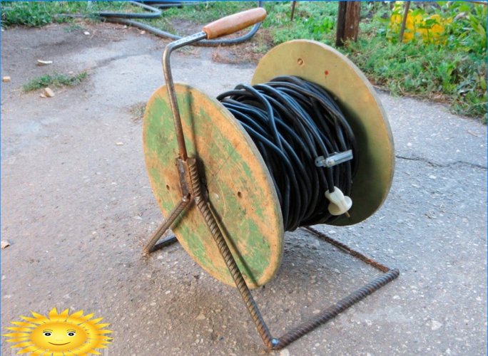 ¿Qué se puede hacer con una bobina vieja de un cable eléctrico?