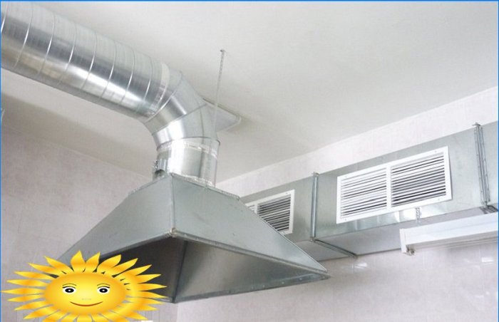 Sistemas de ventilación y escape en cafés y restaurantes.