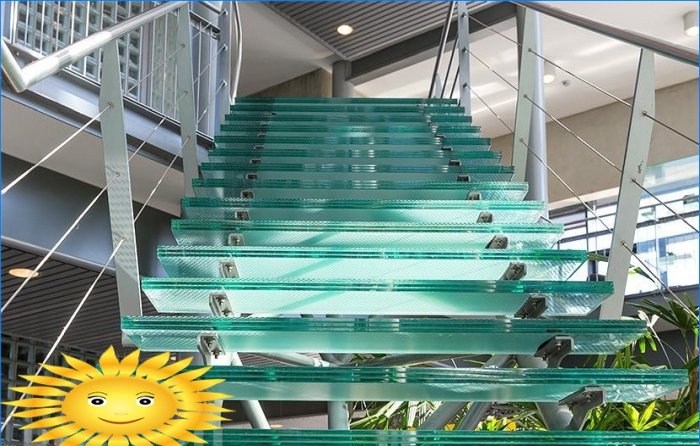 Vidrio en la fabricación de escaleras: oportunidades