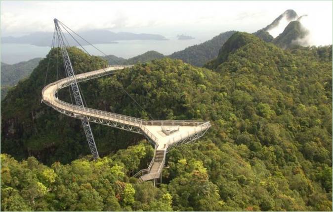 Puente Langwaki Sky Bridge en Malasia