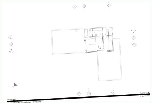 Plano de la residencia Casa La Hilaria