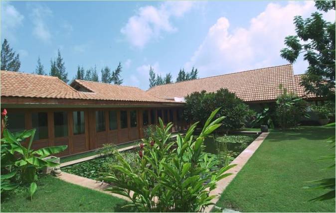 Una casa tropical en Gujarat
