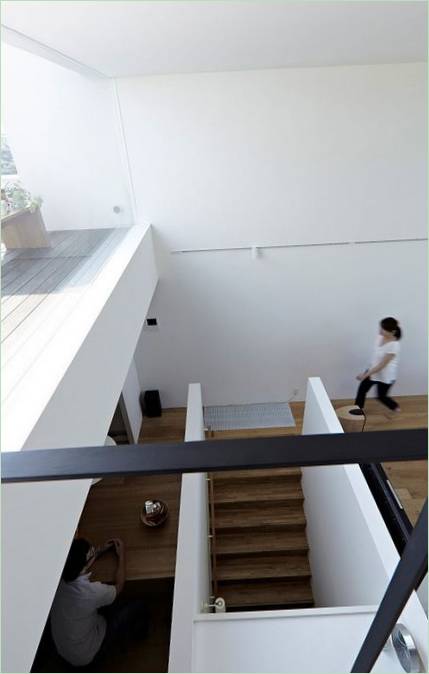 Diseño interior del salón Casa Hiyoshi