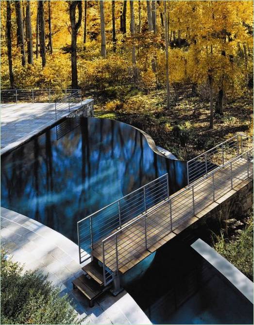 Puente de piscina para el diseño de jardines - foto 15