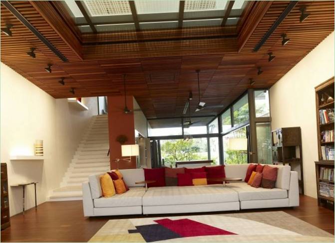 Diseño interior de la casa Acoustic Alchemy en Singapur