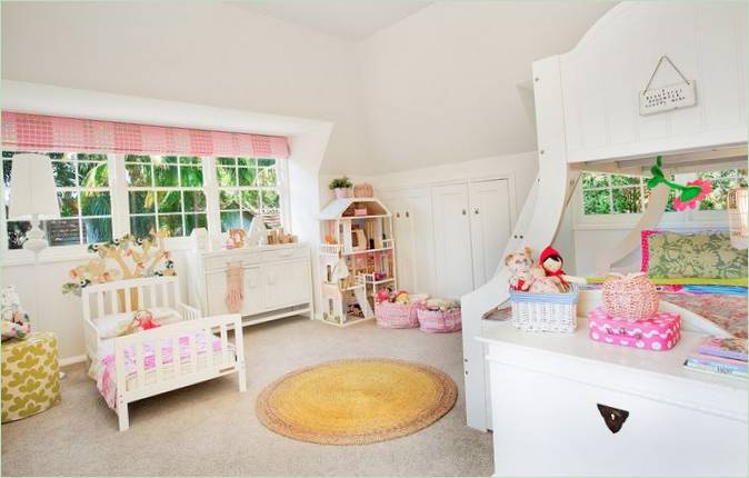 Interior del dormitorio infantil