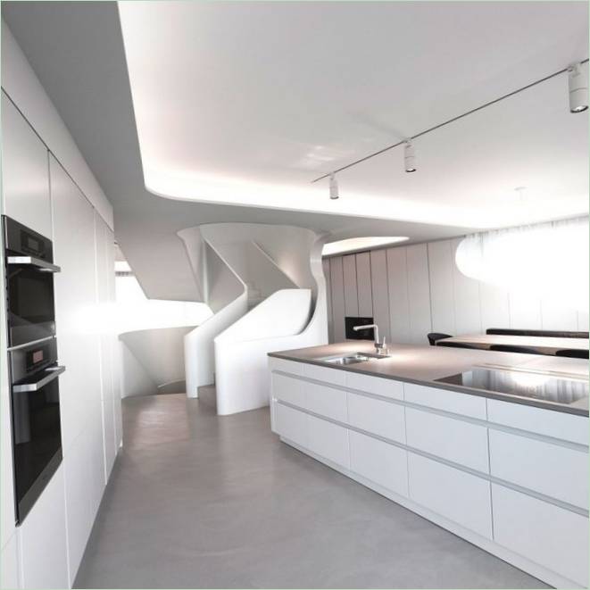 Diseño de cocina para una casa neomodernista Ols Nouveau en Alemania