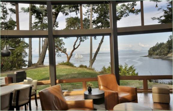 Sólida, robusta y segura Residencia Sunset Point de David Vandervort Architects en Seattle